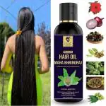 ENJAVE Hair Care Maha Bhringraj Herbal Hair Oil Made By Pure Adivasi Ayurvedic Herbs, 50ml|Hair Groth Oil|Onion Hair Oil|Ayurveda hair Oil| Hair Oil Pack of 1