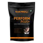 NAKPRO PERFORM PLUS+ Premium Blend Whey Protein Concentrate & Whey Protein Isolate 1 Kg Cookies & Cream