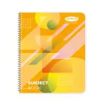 Sundaram | A/5 Size | Six Subject NoteBook | Spiral Bound | 300 Pages | 18 x 24 Cm | Single Line | Water Proof Poly Cover | Versatile for School, Home & Office | Colors and Designs May Vary