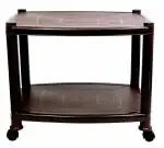 Esquire Delta Plastic Glossy Trolley/Coffee Table -Brown