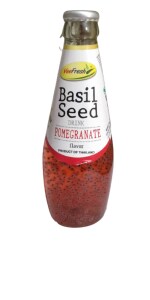 Veefresh Basil Seed Drink Pomegranate 300ml (Pack of 3)