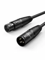 UGREEN 20714, Cannon XLR 3-Pin Male To Female Microphone Extension Audio Cable, 10m(Black)