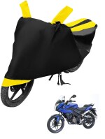 Auto Hub Bike Cover for Bajaj Pulsar 150 , Dustproof UV Protection water resistant Custom Fit Cover-(Black-Yellow )