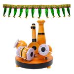 Buy Pyengora Musical Veena Dhokla Combo Showpiece with Mango Green Leaf ...
