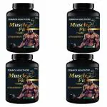 Zemaica healthcare|muscle fit|ayurvedic protein powder/ muscle Gain/weight gain|flavor starbery|pack.4