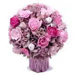 IRIS Floral Bouquet- Dry Flower Bouquet, Natural Material, Fragrance with top up Spray Bottle.