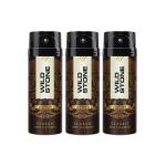 Wild Stone Classic Leather Deodorant for Men, Pack of 3 (225ml each)