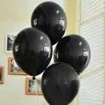 Grand Shop Black Rubber Toy Balloons