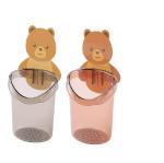 QinPin TOOTH BRUSH HOLDER Plastic Toothbrush Holder (Multicolor, Wall Mount)