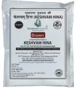 Keshvam Herbals Hina Brown Organic Bhavnagar Henna for All Hair Type Unisex, 25 g (pack of 5)