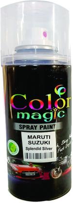 COLORMAGIC MARUTI CAR SPLENDID SILVER SPRAY PAINT FOR BALENO, ERTIGA, XL6,CIAZ,BREZZA SPLENDID SILVER Spray Paint 200 ml (Pack of 1)