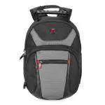 WENGER NANOBYTE 13 Inch Laptop Backpack, Padded Laptop Compartment with iPad/Tablet/eReader Pocket in Black-blend of style & function, Swiss designed, 600626