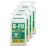 B-FIT Adult Diaper Economy Tape Style - X - Large Size - Pack of 4