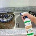 NEPROENT Kitchen Oil Grease Stain Remover Chimney Grill Cleaner Non-Flammable Nontoxic Chlorine Free Grease Oil Stain remover Grill Exhaust Fan Kitchen Cleaners (500 Ml, Pack of 1)