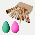 Lenon 12 makeup brushes and 2 blender combo (3 Items in the set)