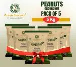 Green Blossom Organic Peanut (Groundnut) 1Kg - Pack of 5 ( 5 Kg)