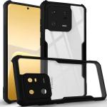 RUPELIK (Eagle Redmi / Mi 13 Pro Black/Transparent) Shock Proof Clear Protective Hybrid TPU & PC Transparent Back Crystal Clear Eagle Case Cover for Redmi / Mi 13 Pro (Black/Transparent)