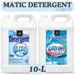 BLISS & BLUSH Washing Machine Liquid Detergent 10 liter For Top Load And Front Load washing machine Detergent Liquid