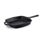 Bhagya Cast Iron Cookware Pre-Seasoned Skillet / Fry Pan (Square 10 Inches Lengthy)