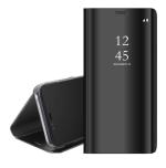 COVERBLACK Protective leather Mirror s-view kickstand semitransparent Glass Flip Cover for Mi Redmi Note 8 - Diamond Black