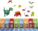 StickMe Multicolor Vinyl Dinosaurs Dino Jurassic Wall Sticker