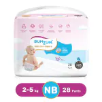 Bumtum Ultra Slim Diaper Pants New Born (NB)/XS Size - 28 Diapers |Pack of 1 |Cottony Soft Anti-Rash Layer, Wetness Indicator