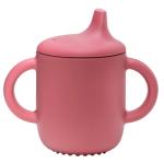 Adore Beast! The Silicon Spout Sipper with Twin Handle 180ml- Dark Pink