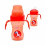 Mee Mee Baby Sipper cup BPA free convirtable for toddler kid soft spout straw mug (Red)
