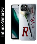 PAEDICON Back Cover for Infinix Smart 6 (White, Maroon, Grip Case, Silicon, Pack of: 1)