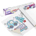 SCENTY Drawing Paper Roll for Kids, 300 X 30 Cm Large Coloring Poster for Toddlers, Art Paper Crafts Coloring Tablecloth Ideal Gift for Class Home Birthday Party (Vehicle)