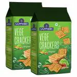 Sapphire Vege Crackers Biscuits, 350g (Pack of 2)