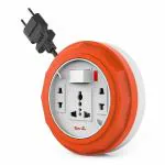 Fybros 2 Pin International Sockets With Heavy Duty Extention Cable 10 Meter( Multicolor-Product color may vary)