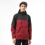 ZEEL Raingear Stylish Rain Jacket for Men Waterproof for Bike Riders with Adjustable Hood along with inner pockets,Waterproof Rainwear with Lightweight Polyester Jacket, ZRS001 Black XL