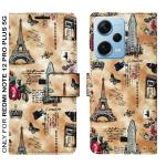 A D Enterprises Brown Tower Flip Cover for Redmi Note 12 Pro Plus 5G | Magnetic Case | Shock Absorbent | Flip Cover Redmi Note 12 Pro Plus 5G