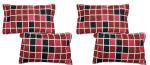 Gharsaaz Multicolor Printed Polycotton Pillow Covers Set of 4