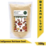 TARU NATURALS BESAN FLOUR, STONE-GROUND, Natural Farming, Heart healthy, Maintains cholesterol levels, Low glycemic index, helps in weight loss, (1kg (1kg x 1Pack))