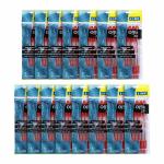 Linc Offix 2X Transparent Body Red Ink Ball Pen 0.7 mm (Pack of 75)