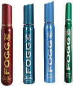 Fogg Majestic Deodorant, Imperial Deodorant, Monarch Deodorant, Focus Deodorant Spray, 120 Ml (Pack Of 4)