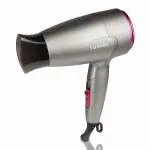 TORIMA TC-2538 Unisex 1000W Foldable Hair Dryer, 3 Settings (Hot/Cool/Warm) (Grey)
