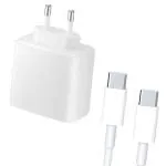 mPix 45Watt PD Travel Charger Combo Compatible With Samsung Galaxy Tab S8,S8+m, S22 Plus, Galaxy S22 Ultra, Note8, Note 9, Note 10, Note 10+, Note 20 5G, A20, A50, A02,A12, A32 5G, Tab S8,S8+,Tab S8,S8+ (White)