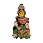 Pmw - Goddess Shree Varalakshmi Idol for Varalaxmi Puja with Vratam Devi Pooja Face Mask for Vrata Or Mahadevi Festival - Kaali Maa , Gowri Maa, Mahalakshmi Maa - 1 Feet - Random Models Will Be Sent