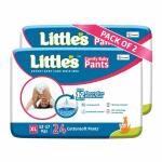 Little's Premium Baby Diapers XL Size (Extra Large) Pants Style | 12-17 kg | 48 Count - Pack of 2 | CottonSoft Baby Diaper with Leakage Guard, Wetness Indicator & 12 Hours Absorption 