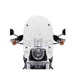 BIGBIRD Bike Fiber Glass Front Windshield/Wind Shield White for Royal Enfield Classic 350