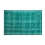 MILLENSIUM A3 Self Healing Double Sided 5-Layer Gridded PVC Cutting Board Mat for Sewing, Quilting, Scrapbooking and Arts & Crafts Projects ,Green 18 x 12 inch
