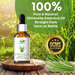 FarmBlends Citronella Essential Oil for Steam Inhalation & Nourishing Care for Hair | Scalp & Skin Steam Inhalation | Massage | Mosquitoes Repellent | Aromatherapy, Relaxation | Diffuser (30ml)