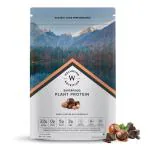 Wellbeing Nutrition Organic Vegan Plant Protein Isolate| Superfoods, Antioxidants, Berry , Digestive Enzymes | 4g BCAA, 3g Fiber for Muscle Repair & Recovery| Dark Chocolate Hazelnut - 500gm