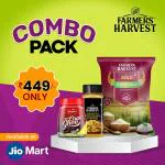 Farmers Harvest Gold Basmati Rice - 1 KG + BIRIYANI MASALA 100 GRAMS JAR + SKANDA GHEE 200 ML JAR