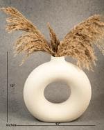 The Pottery House White Ceramic Pot And Vase Handcrafted 12 Inches