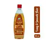 SBS Herbal Almond Hair Oil - Infused With Real Almonds - Non Sticky & Greasy - 500 ml