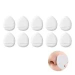 Maycreate White Mini Finger Makeup Powder Puff (Pack Of 10)